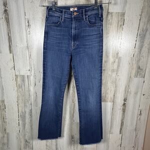 Mother The Hustler Ankle Fray Jeans – Size 25 – Medium Wash Stretch – MSRP $238